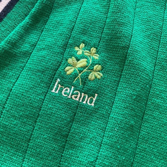 Traditional Craft Made in Ireland V neck sweater men’s L 42” - 44” vintage - Picture 2 of 7